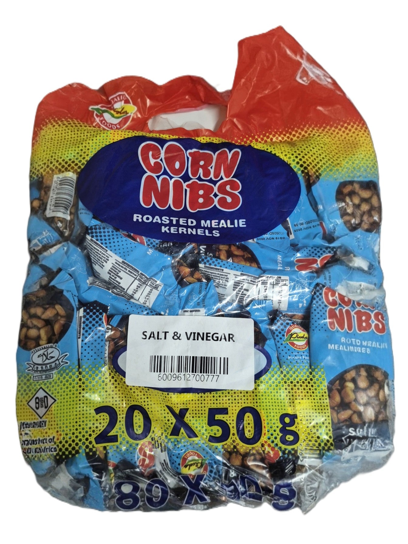 CORN NIBS SALT & VINEGAR 20pcs x 50g