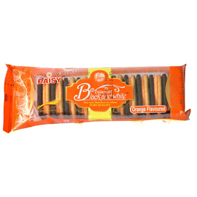 DAISY BLACK & WHITE ORANGE