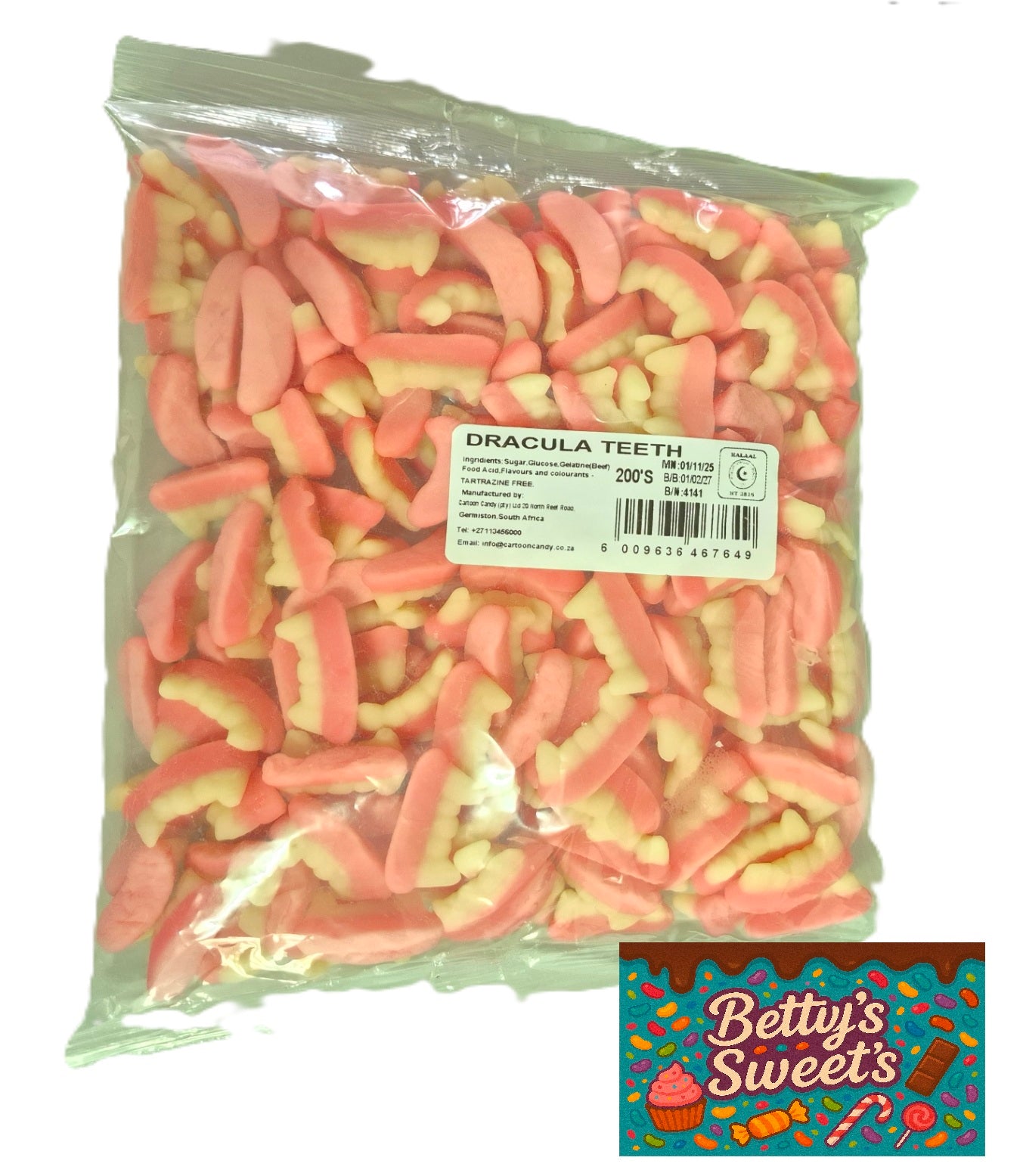 CARTOON CANDY DRACULA TEETH 200S