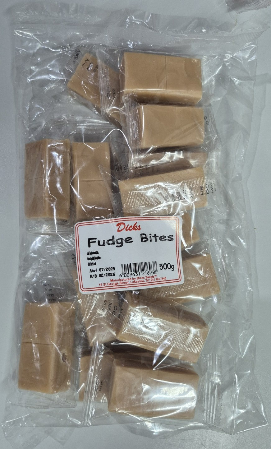 DICKS FUDGE BITES (14+- pcs)