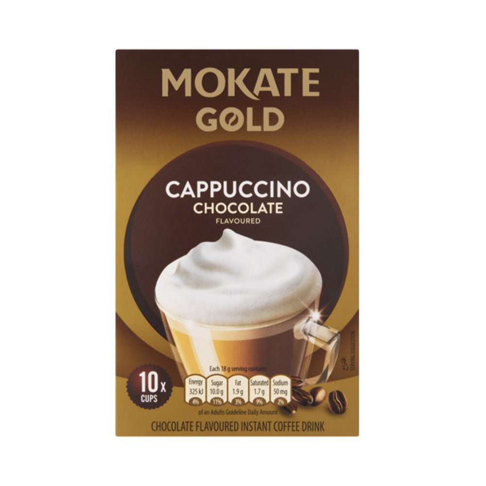 MOKATE GOLD CAPPUCCINO CHOCOLATE (18g x 10)