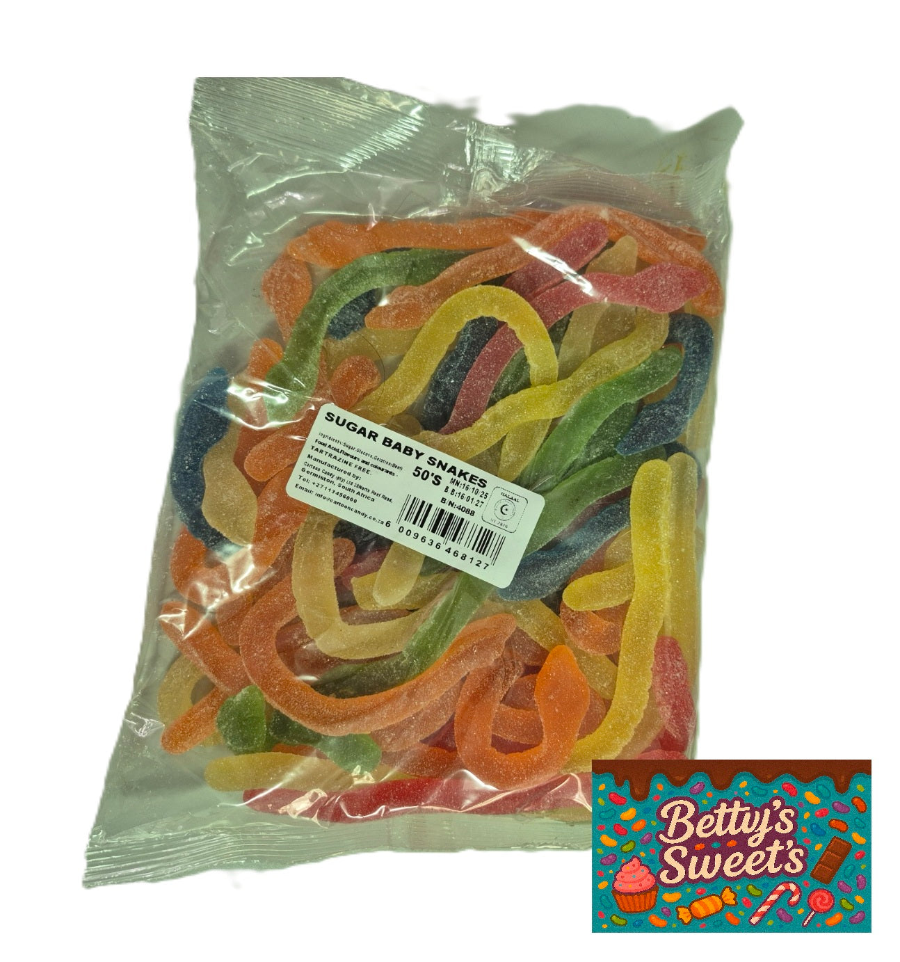 CARTOON CANDY SUGAR BABY SNAKES 50s