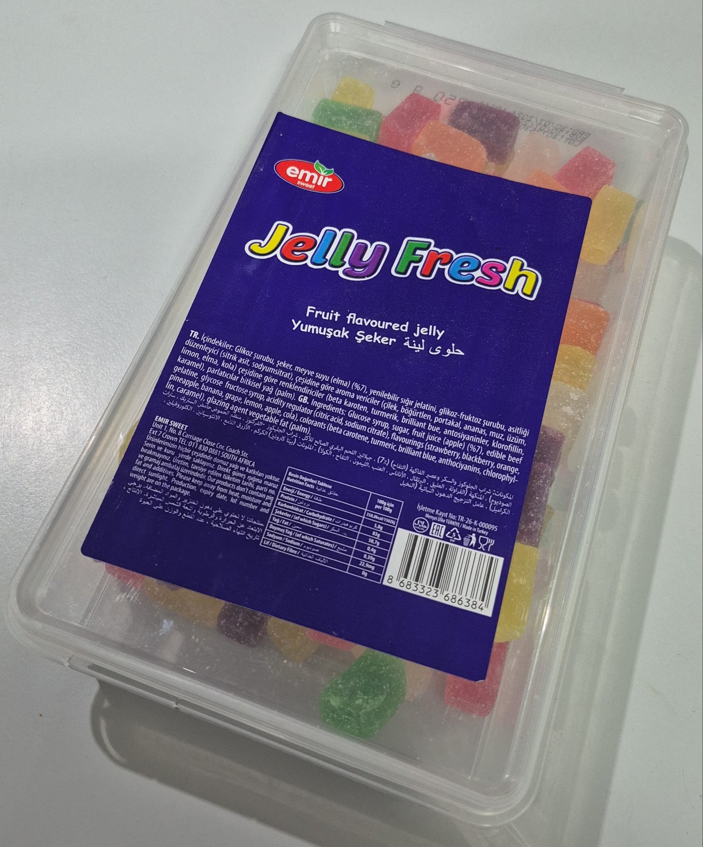 EMIR JELLY FRESH FRUIT FLAVORED JELLIES 750g