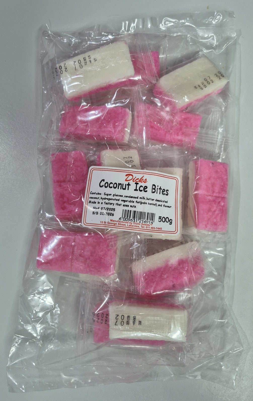 DICKS COCONUT ICE BITES (14+- Pcs)
