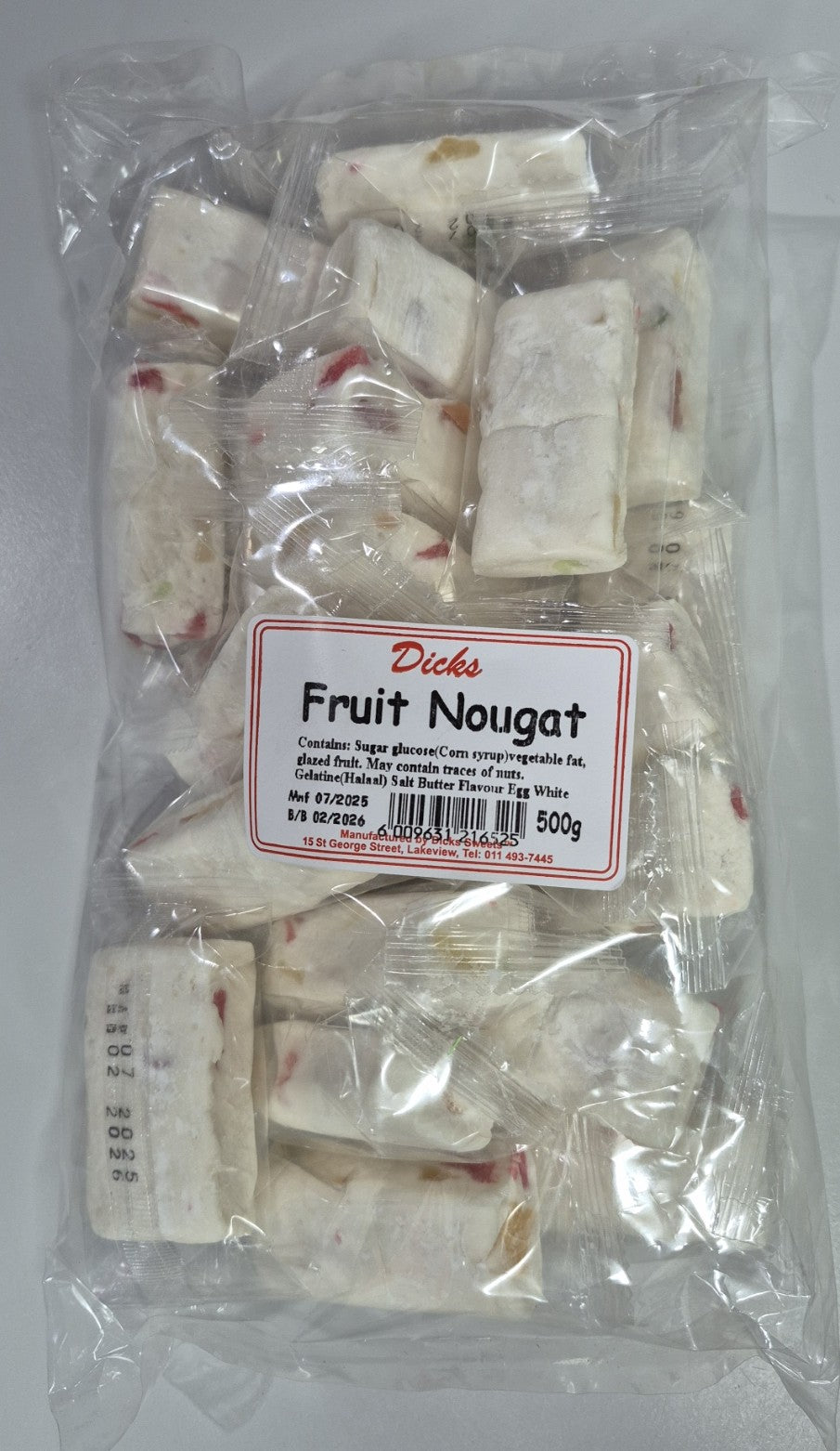 DICKS FRUIT NOUGAT (14+- pcs)