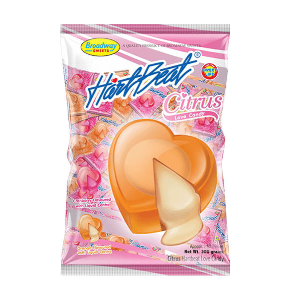 HEARTBEAT EXOTIC LOVE CANDY ORANGE 50 pcs