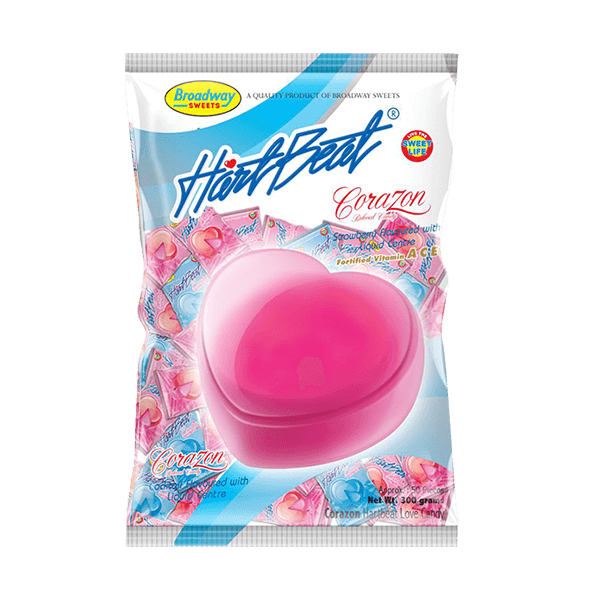HEARTBEAT EXOTIC LOVE CANDY STRAWBERRY 50 pcs