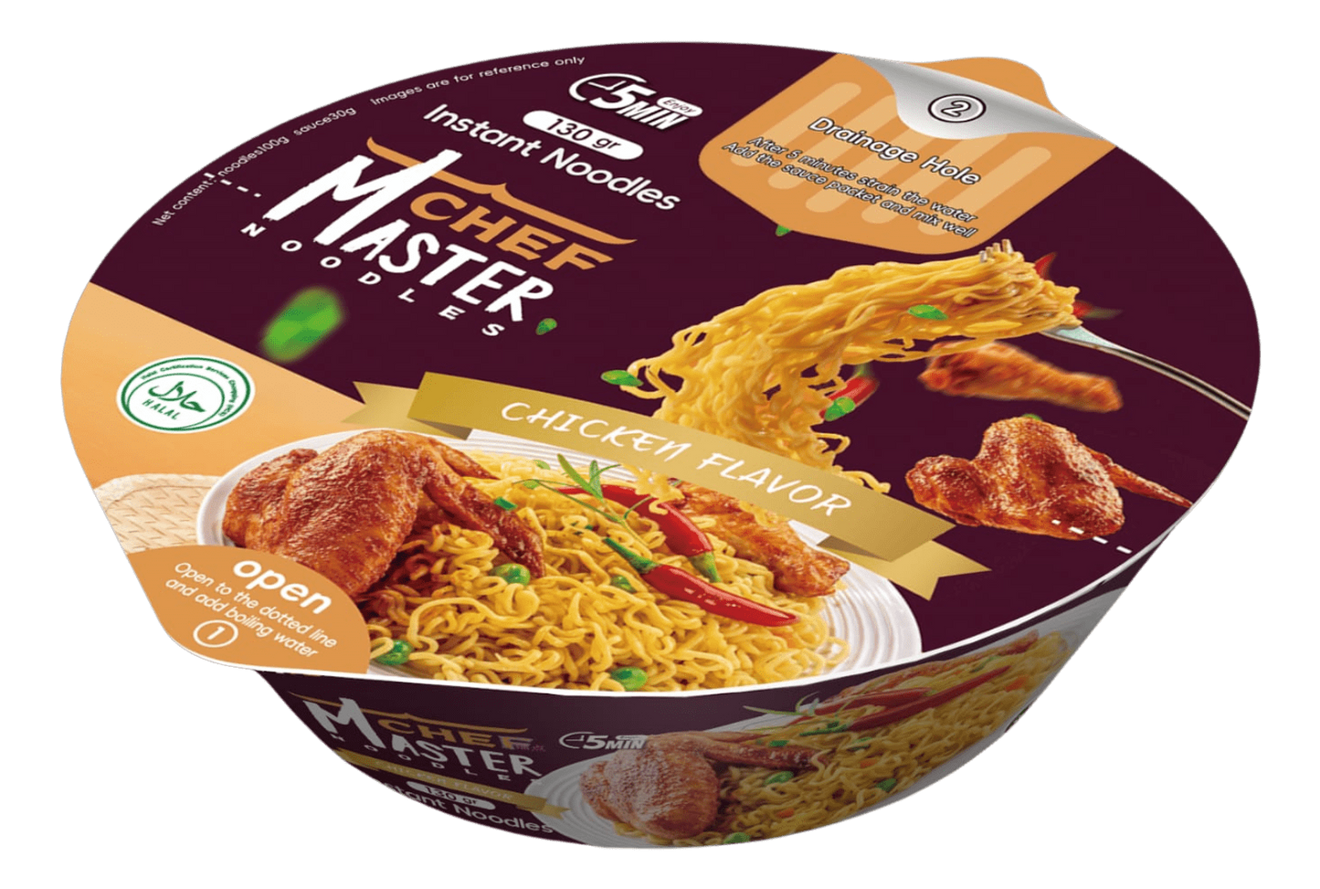 Master Chef Noodles Chicken Flavour Bowl 130g