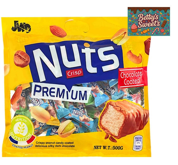 Nuts Crisp Premium Chocolate Coated Bag 400g