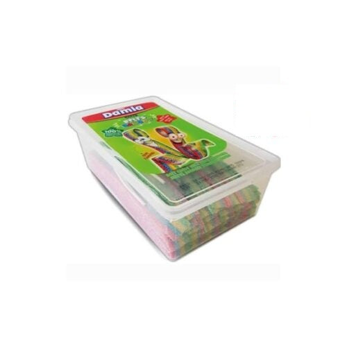 DAMLA SOUR BELTS LICORICE RAINBOW (100 Pcs)
