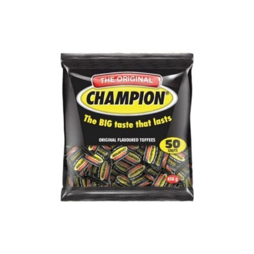 THE ORIGINAL CHAMPION ORIGINAL FLAVOR TOFFEES 50s