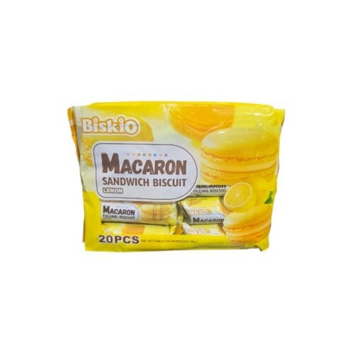 MACARON LEMON SANDWICH BISCUITS 26g x 20 pcs