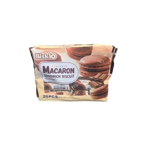 MACARON CHOCOLATE SANDWICH BISCUITS  26g x 20 pcs