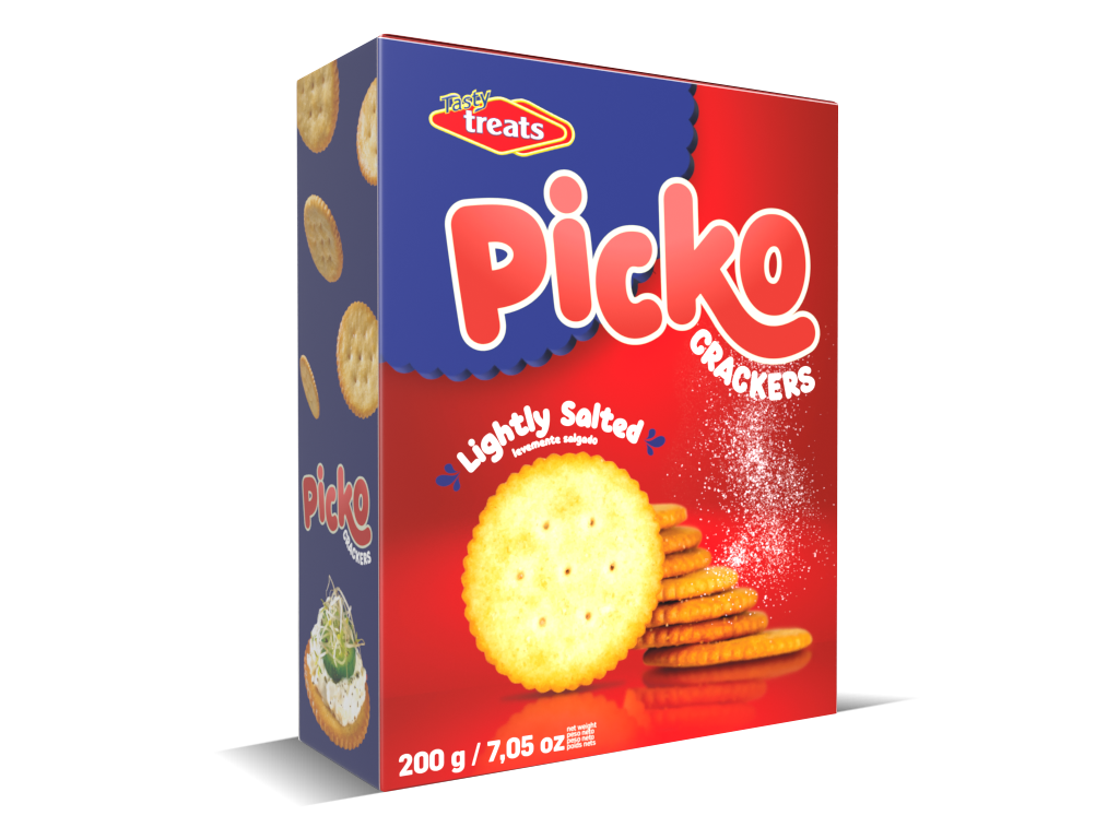 PICKO CRACKERS LIGHTLY SALTED 200g