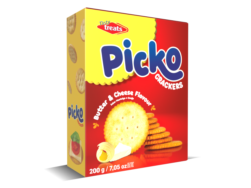 PICKO CRACKERS BUTTER & CHEESE 200g