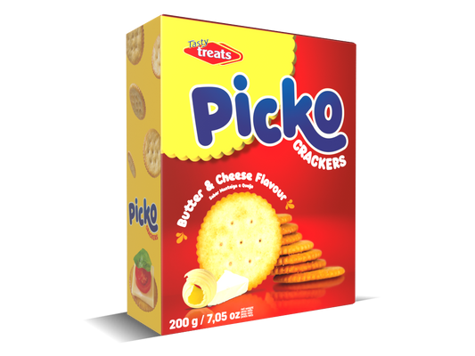 PICKO CRACKERS BUTTER & CHEESE 200g
