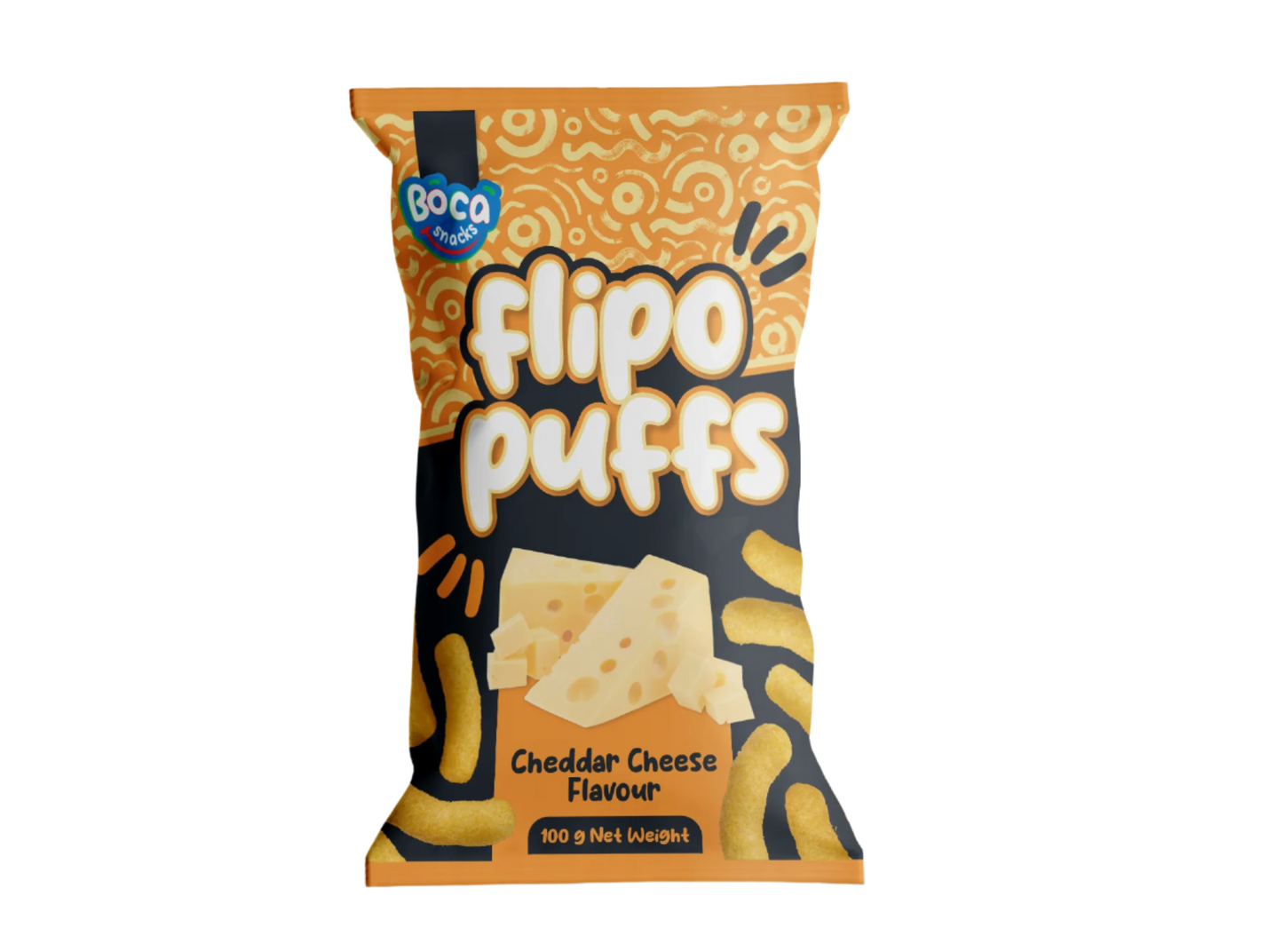FLIPO PUFFS CHEDDAR CHEESE 100g
