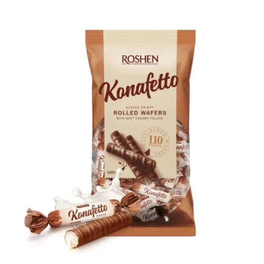 ROSHEN KONAFETTO ROLLED MILK WAFFERS