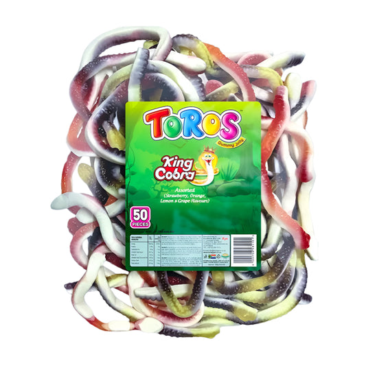 TOROS MONSTER TONGUES SOUR FIZZY S/BERRY (50 Pcs)
