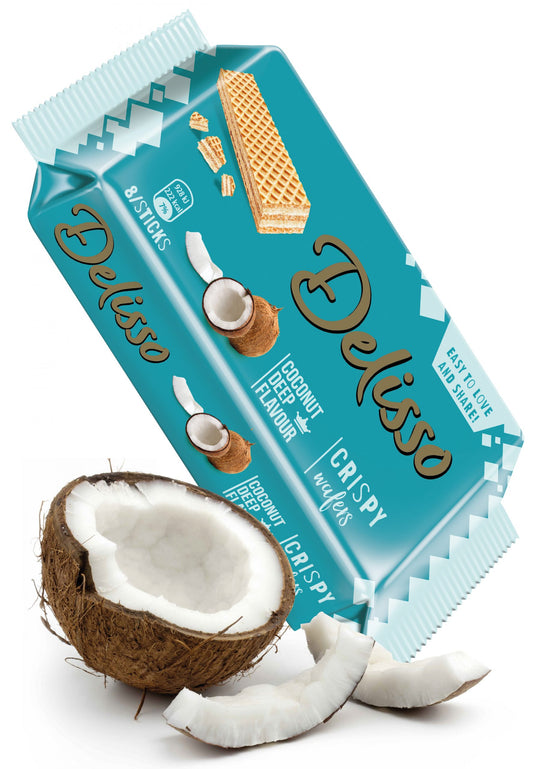 DELISSO COCONUT CRISPY WAFERS