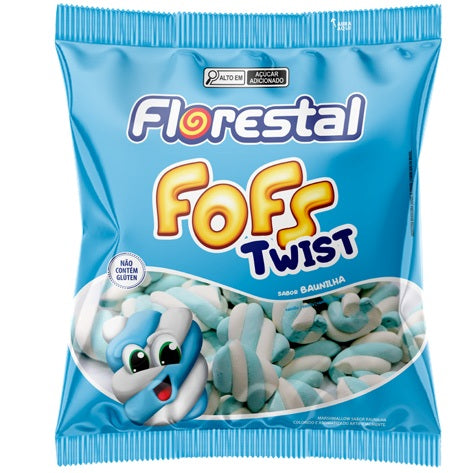 FOFS MARSHMALLOW TWIST BLUE & WHITE 220g
