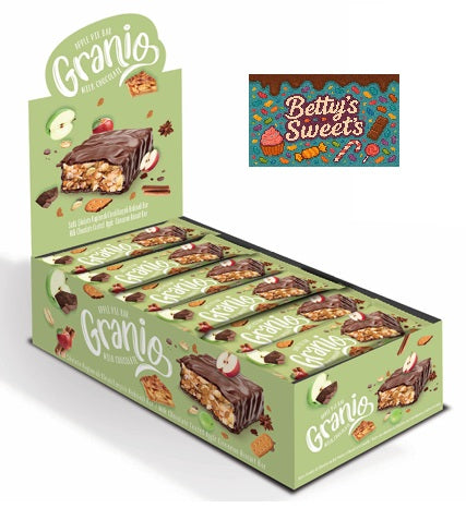 Granio Apple Pie Bar Milk Chocolate 24pcs