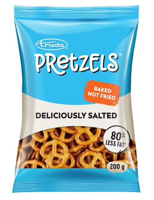 PRETZELS DELICIOUSLY SALTED 80% LESS FAT