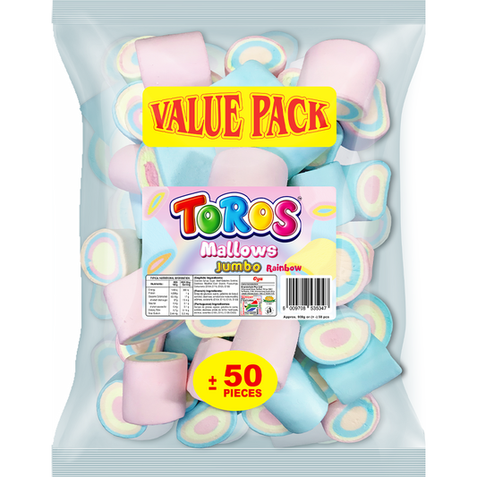 TOROS VALUE PACK JUMBO RAINBOW (50 Pcs)