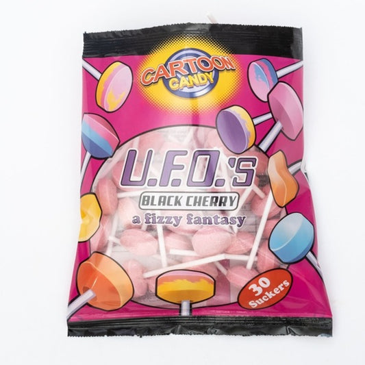 CARTOON CANDY UFO BLACK CHERRY (30 Pcs)