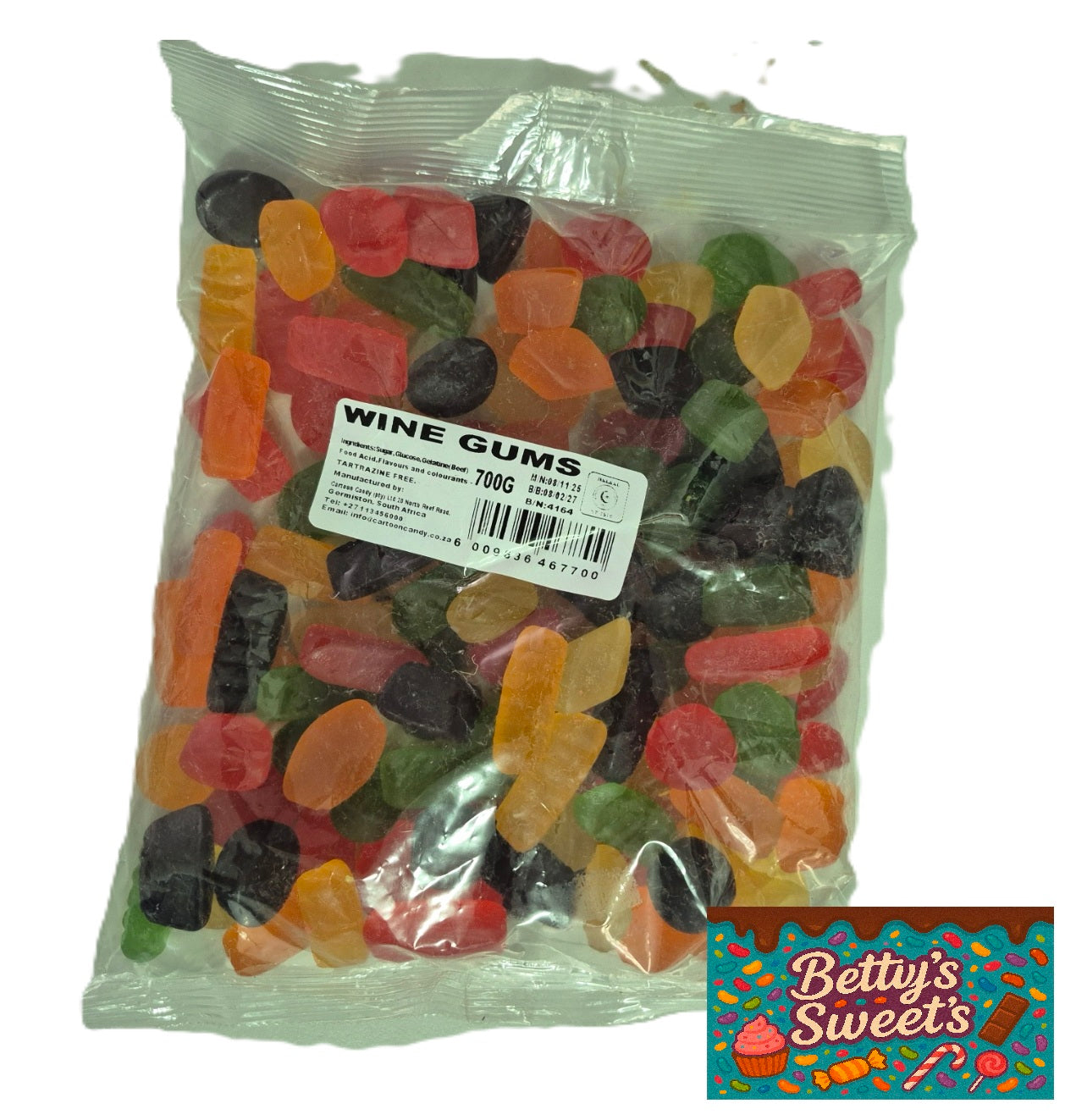 CARTOON CANDY WINE GUMS 700G