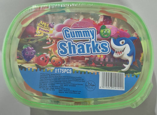 AMA BOM BOM GUMMY SHARKS (175 Pcs)