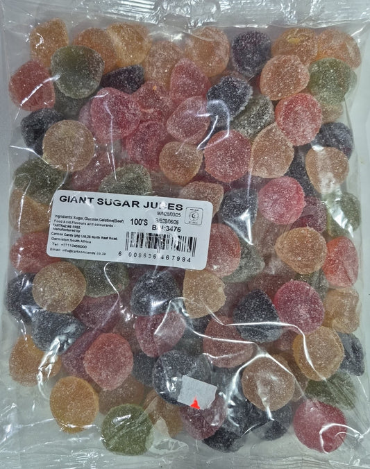 CARTOON CANDY GIANT SUGAR JUBES (100’s)