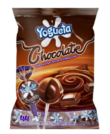 YOGUETA CHOCOLATE LOLLIPOP 48pcs