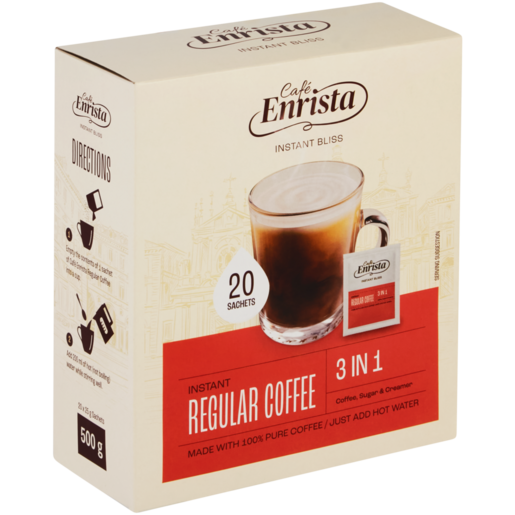 CAFÉ ENRISTA REGULAR COFFEE 3 in 1 (20 SACHETS)