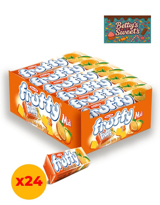Frutty Midi Orange Flavored Soft Candies 24 Pcs