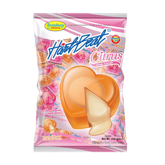 HEARTBEAT EXOTIC LOVE CANDY ORANGE 50 pcs