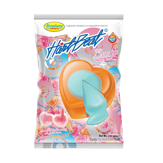 HEARTBEAT EXOTIC LOVE CANDY MIXED FRUIT 50 pcs