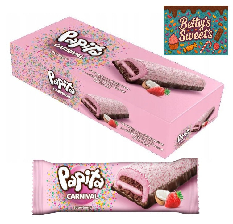 Papita Carnival Strawberry Marshmallow 36g x 12pcs