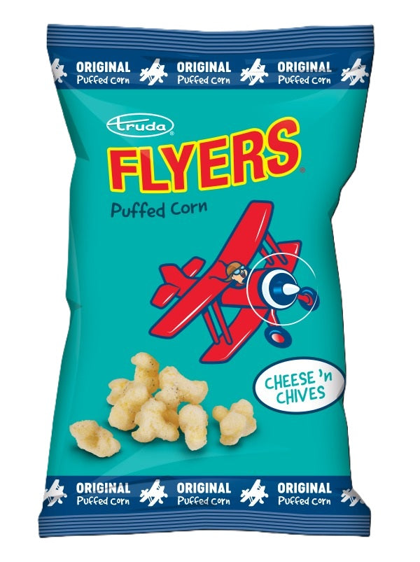 TRUDA FLYERS CHEESE & CHIVES PUFFED CORN 60g