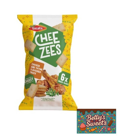 Chee Xees Chee Zees Chicken And Thyme 6x Snack Pack – Bettys Sweets