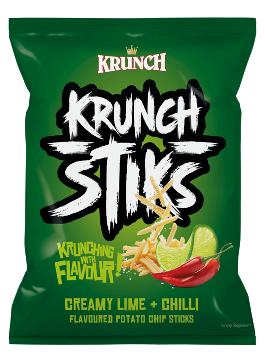 KRUNCH STIKS CREAMY LIME AND CHILLI 90g