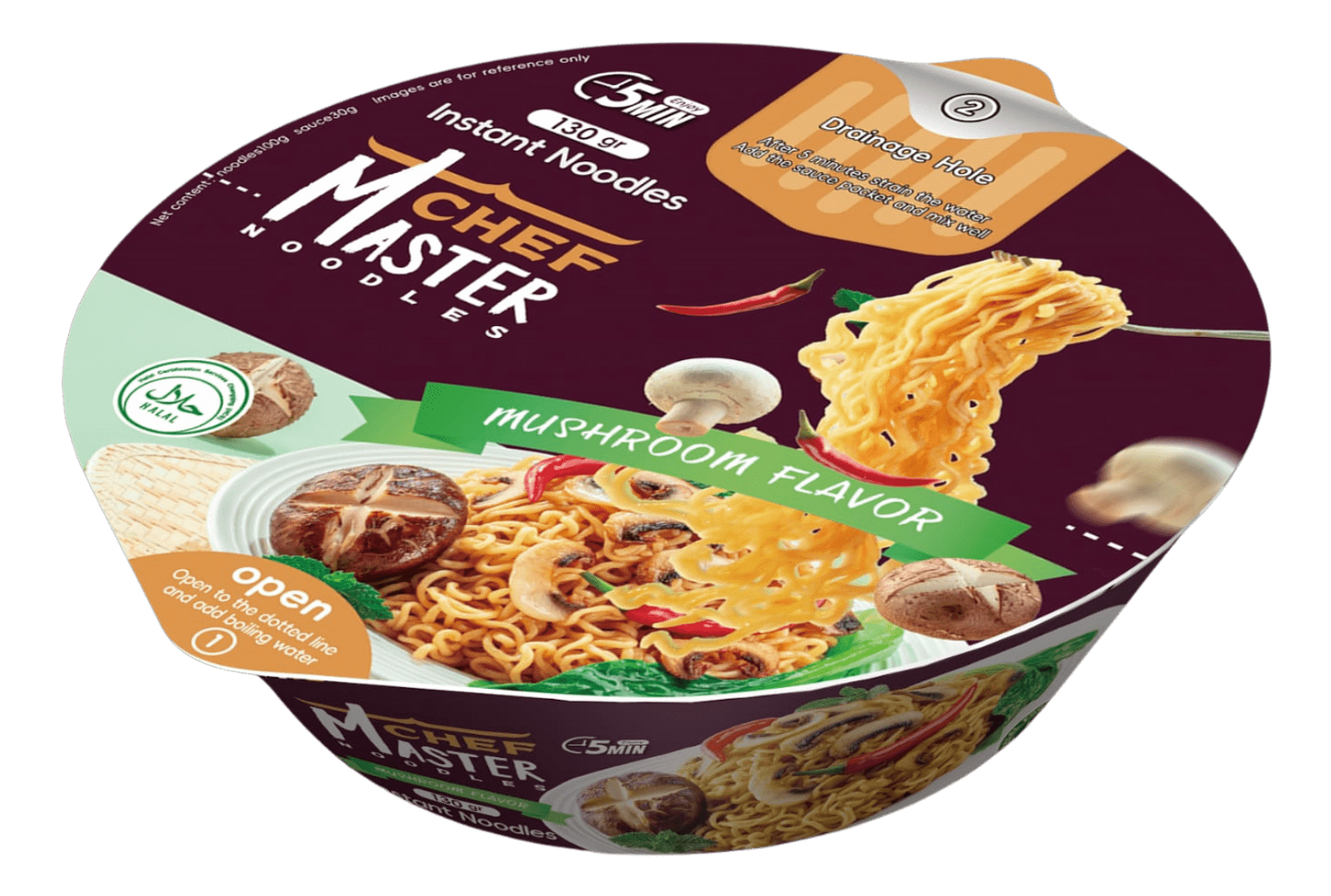Master Chef Noodles Mushroom Flavour Bowl 130g