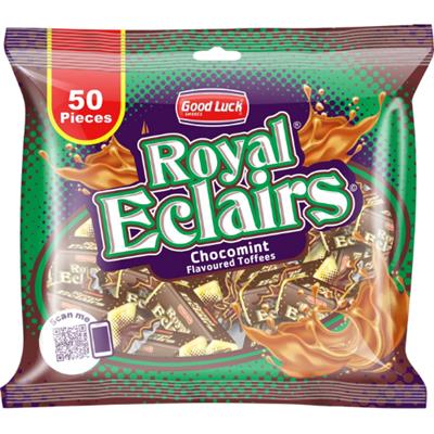 GOOD LUCK ROYAL ECLAIRS CHOCOMINT (50 Pcs)