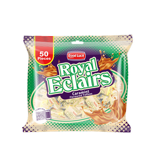 GOOD LUCK ROYAL ECLAIRS CARAMEL (50 Pcs)
