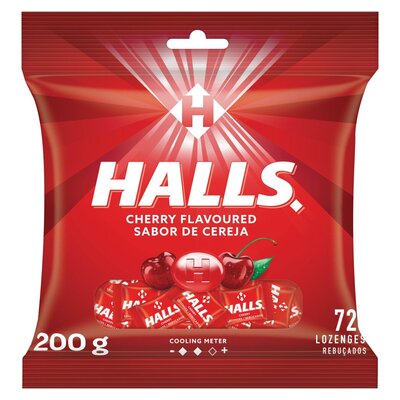 HALLS CHERRY (200g) 72 LOZENGERS