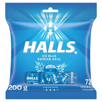 HALLS ICE BLUE (200g) 72 LOZENGERS